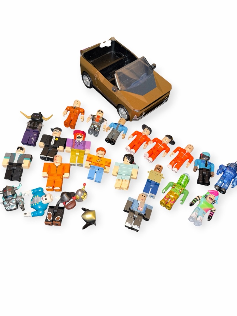 Roblox Toy Lot Bundle- 21 Figures and Car Crushers 2 Vehicle